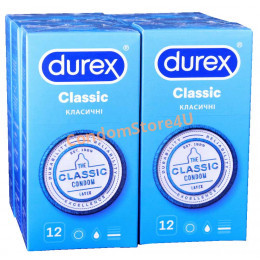 Блок презервативів Durex 6 пачок №12 Classic