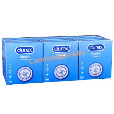 Блок презервативів Durex 12 пачок №3 Classic