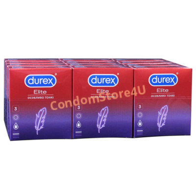 Блок презервативів Durex 12 пачок №3 Elite