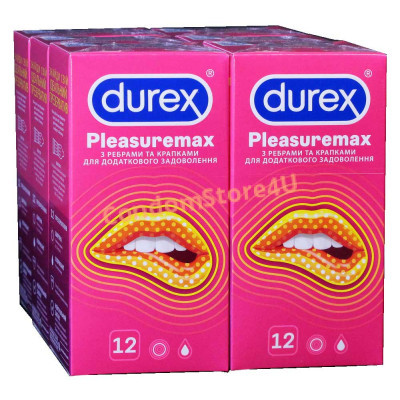 Блок презервативів Durex 6 пачок №12 Pleasuremax