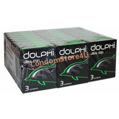 Блок презервативів Dolphi Ultra thin №72 (24 пачки по 3 шт)