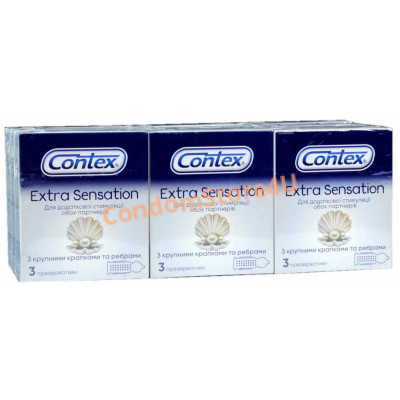 Condoms Contex 36pc Extra Sensation block 12*3pc