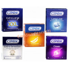 MIX Condoms Contex 15pc small assorted (5*3pc)