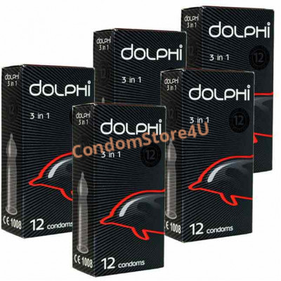 Презервативы Dolphi 3в1 60шт (5*12)