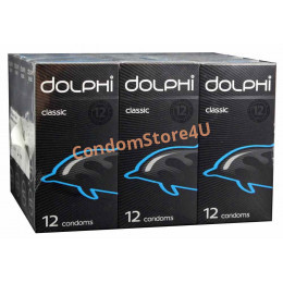 Блок презервативів Dolphi Classic №144 (12 пачок по 12 шт)