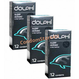 Презервативи Dolphi Super Dotted 36шт (3 * 12)