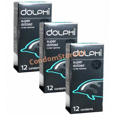 Презервативи Dolphi Super Dotted 36шт (3 * 12)