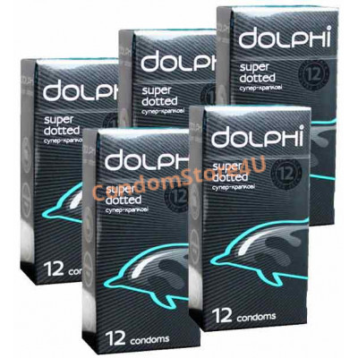 Презервативы Dolphi Super Dotted 60шт (5*12)