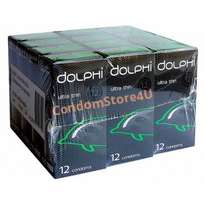 Блок презервативів Dolphi Ultra thin №144 (12 пачок по 12 шт)
