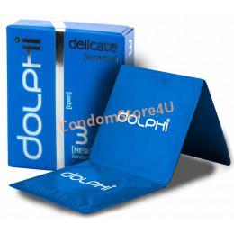 Condoms Dolphi LUX delicate (Superfine) 3pc Ultrathin
