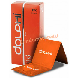 Condoms Dolphi LUX Fire (Warm) 12pc Warming