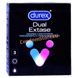 Презервативы DUREX 3шт Dual Extase