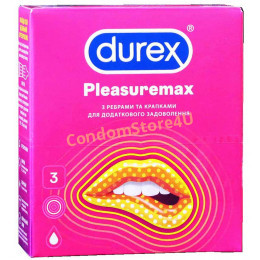 Презервативи DUREX 3шт Pleasuremax