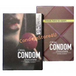 Презервативи EGZO Oral 3 шт (зі смаком та ароматом шоколаду, для орального сексу)