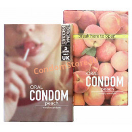 Condoms EGZO Oral 3 шт (with taste and aroma PEACH for ORAL sex)