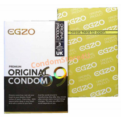 Презервативы EGZO Premium ORIGINAL зауженные у основания 3шт