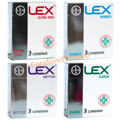 Набор презервативов LEX 12шт (4*3шт) разные виды