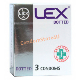 Condoms LEX Dotted 3pc