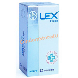 Condoms LEX Ribbed 12pc
