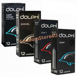 Набор презервативов DOLPHI 48шт (4*12шт) разные виды
