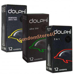 MIX Condoms DOLPHI 36pc assorted (3*12pc)
