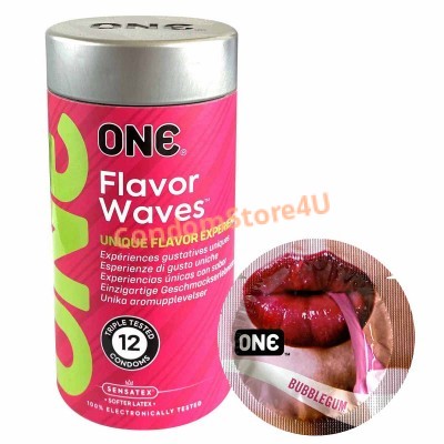 ONE Flavor Waves Flavored Condoms 12pcs - 6 Flavors⭐️CondomStore4u.com