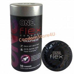 ONE Flex Thin Condoms 10pcs Latex, Graphene-Enhanced