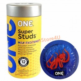 ONE Super Studs Textured Condoms 12pcs Contoured