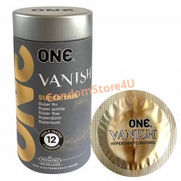 ONE Vanish Superthin Snug-Fit Condoms 12pcs Premium Lubrication
