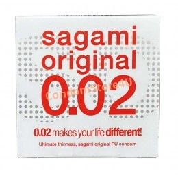 Polyurethane condoms SAGAMI Original 0.02 (1pcs) Europe