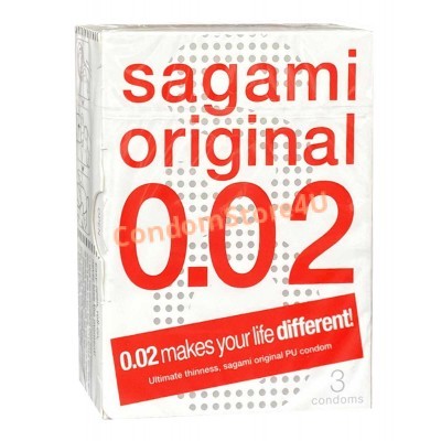 Полиуретановые презервативы SAGAMI Original 0.02 (3 шт.)⭐️CondomStore4u.com