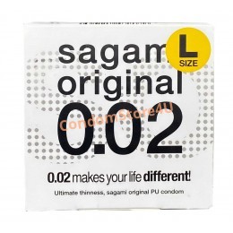 Polyurethane condoms SAGAMI Original 0.02 L-Size (1pcs)