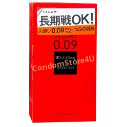 SAGAMI 0.09mm Dot Condoms 10pcs Japan