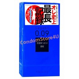 SAGAMI 0.09mm Natural Condoms 10pcs Japan