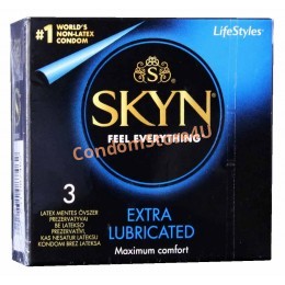 SKYN Extra Lubricated latex condoms with abundant lubrication No. 3