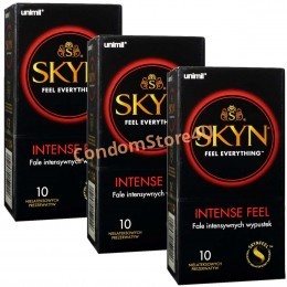 Презервативы SKYN Intense Feel точечные безлатексные №30 (PL) (3 пачки по 10шт)