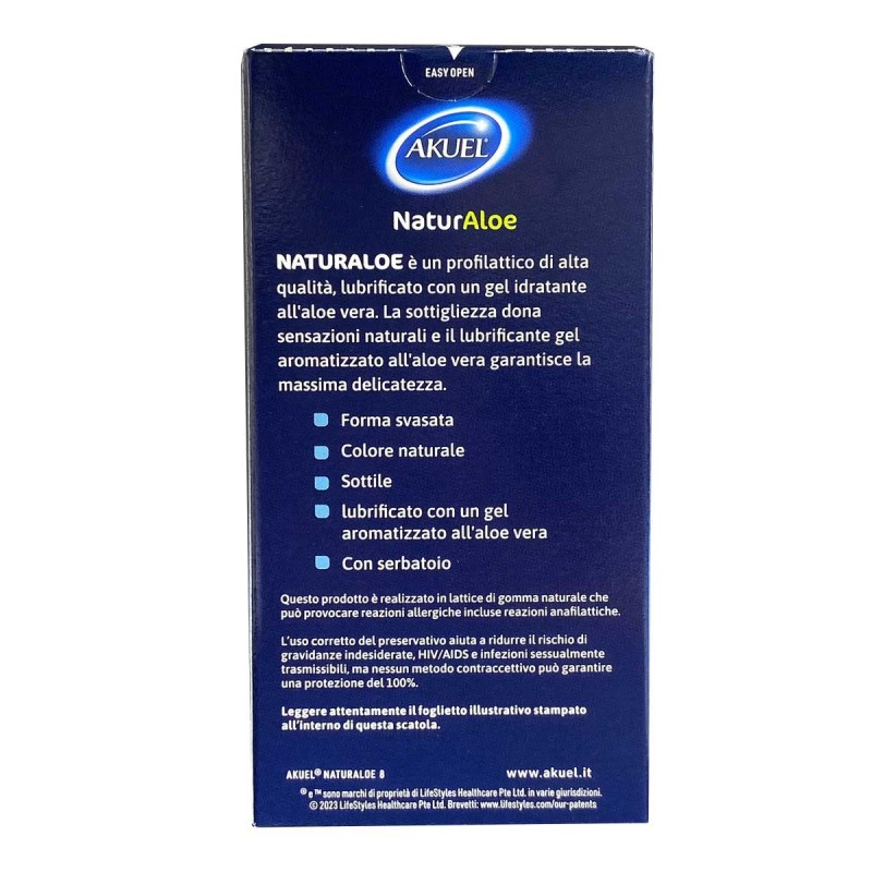 Презервативы AKUEL NaturAloe 8шт (Срок годности до 04.2026) — фото 2