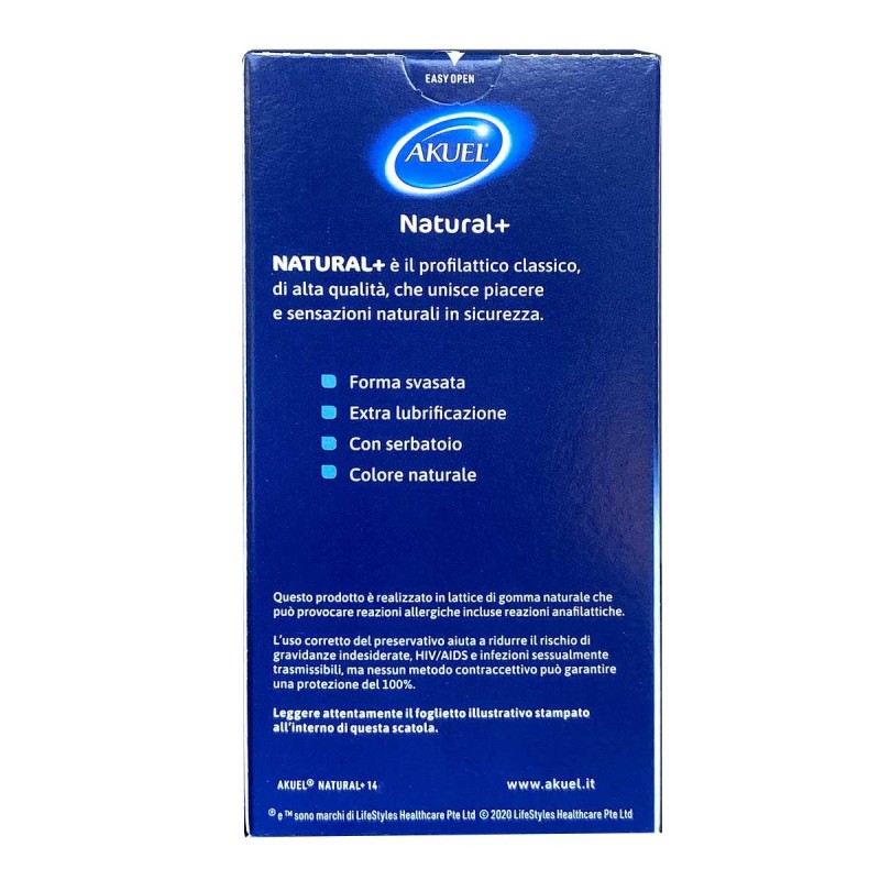 Condoms AKUEL NATURAL+ 14 pcs (Best before 01.2027) — photo 2