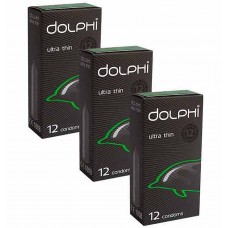 Condoms Dolphi Ultra thin 36 pcs (3 packs of 12 pcs)