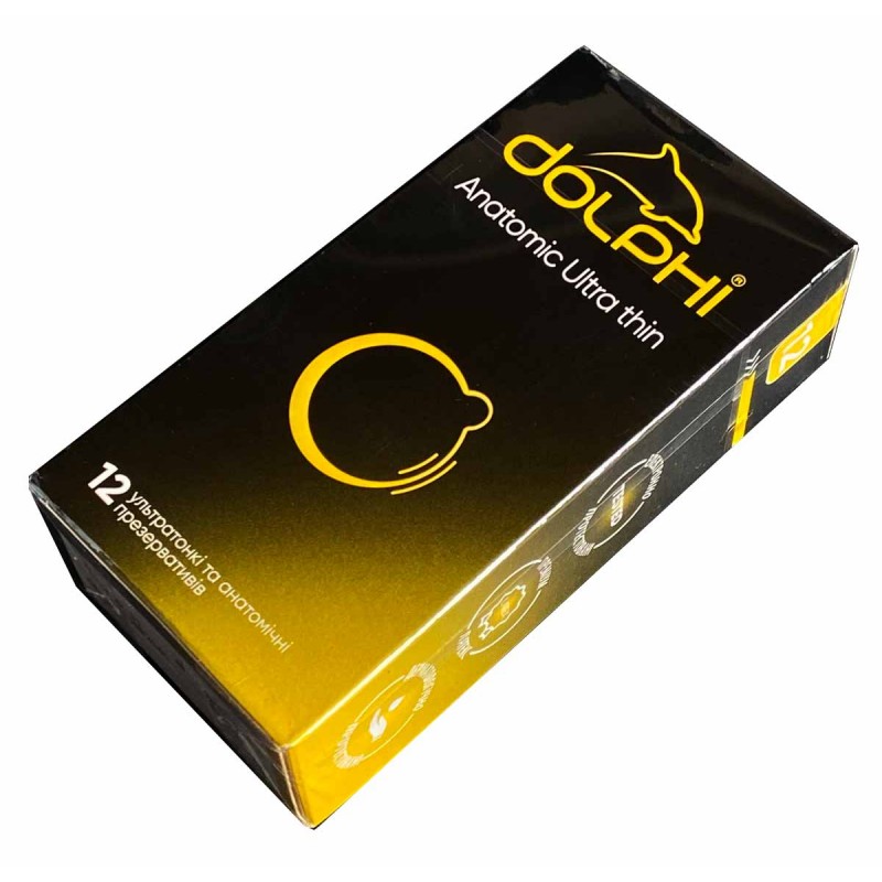 Condoms Dolphi Anatomic Ultra thin 36 pcs (3 packs of 12 pcs) — photo 3