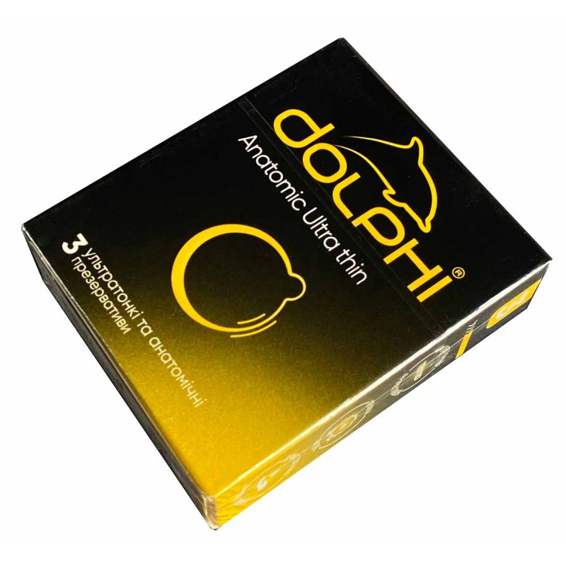 Condoms Dolphi Anatomic ultra thin 3 pcs — photo 3