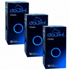 Condoms Dolphi Classic 36 pcs (3 packs of 12 pcs)