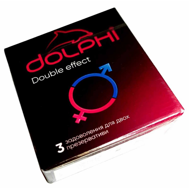 Презервативы Dolphi Double Effect 3шт — фото 2