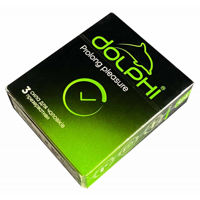 Condoms Dolphi Prolong Pleasure 3 pcs — photo 2