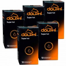 Condoms Dolphi Super Hot 60 pcs (5 packs of 12 pcs)