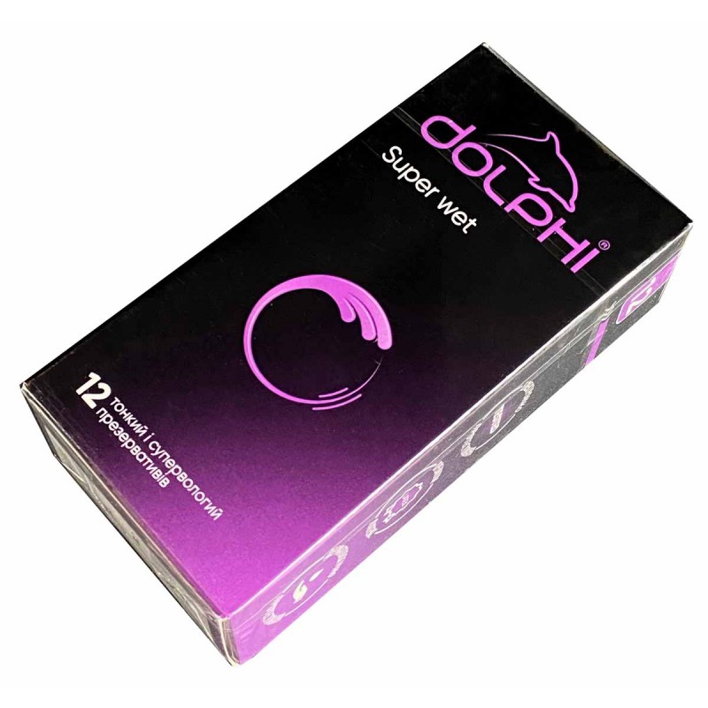 Condoms Dolphi Super Wet 12 pcs — photo 2