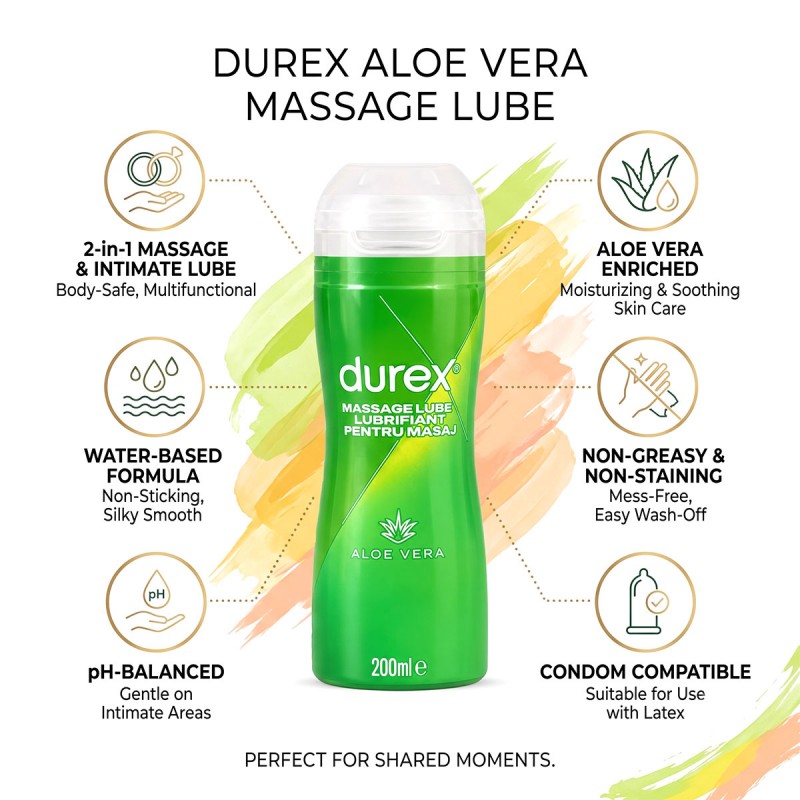 Гель Durex Play Massage 2 в 1 Green Aloe 200мл — фото 3