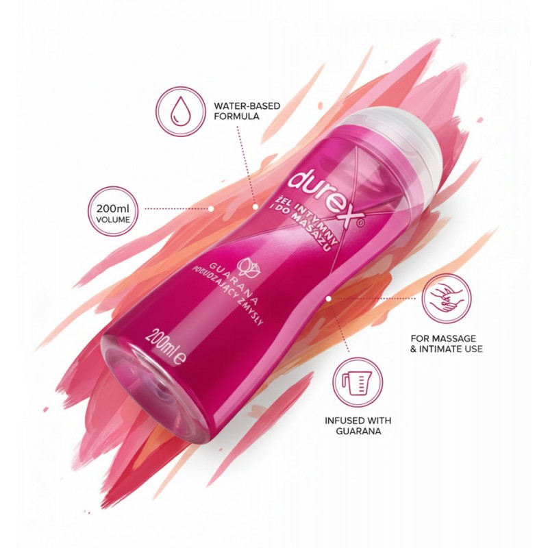 Intimate gel Durex Play Massage 2 in 1 Guarana 200 ml — photo 4