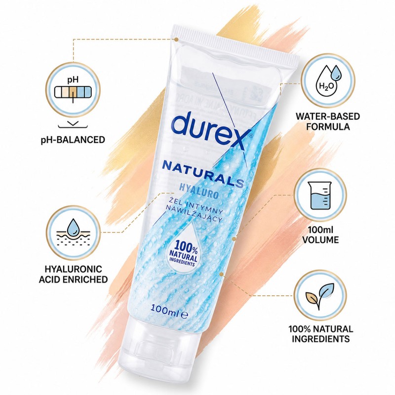 Гель-смазка Durex Naturals Hyaluro gel 100мл (Blue) — фото 3