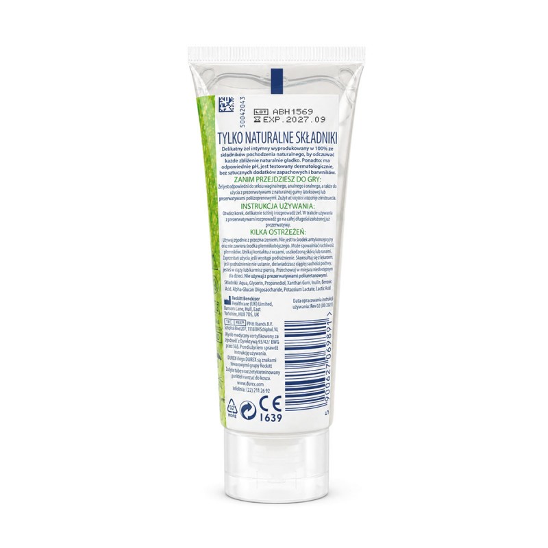 Intimate gel Durex Naturals 100 ml — photo 4